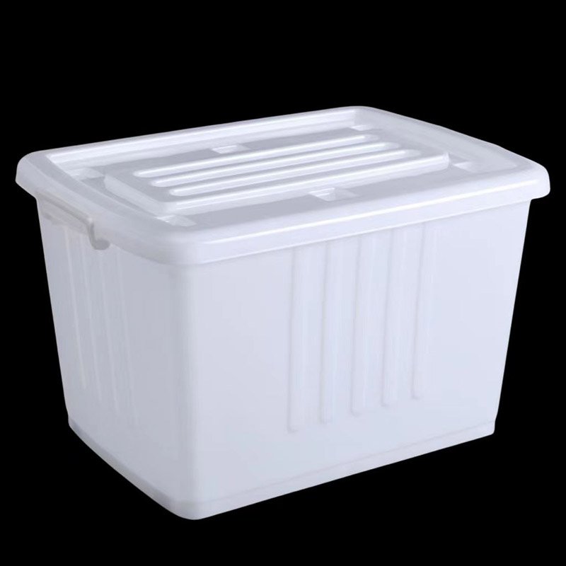 PP material A series white plastic storage box