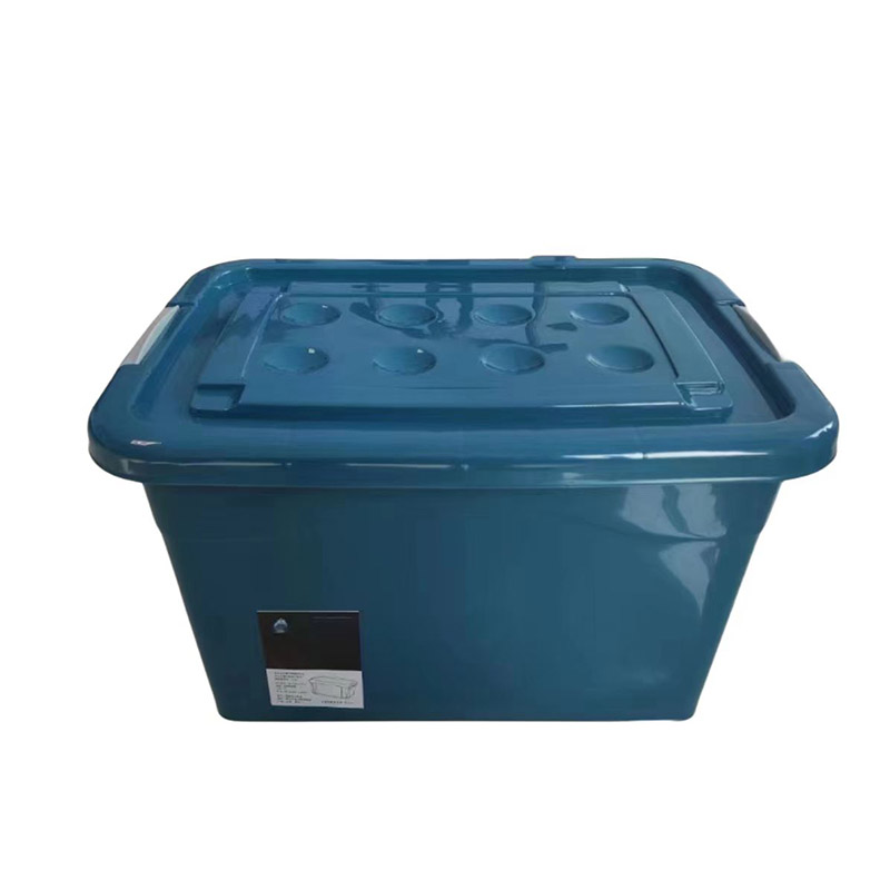 PP material D series dark blue plastic storage box