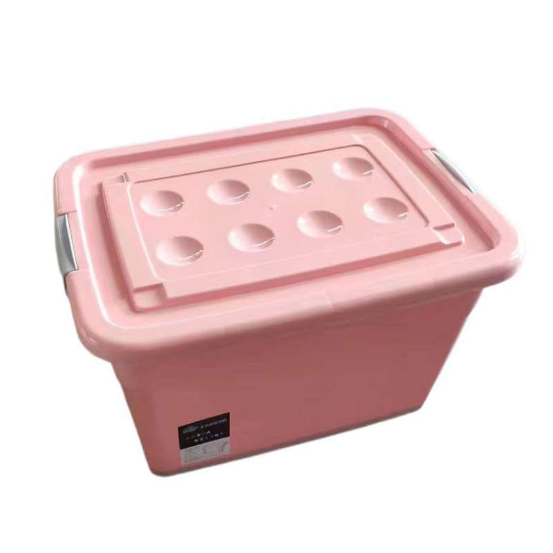 PP material D series pink plastic storage box