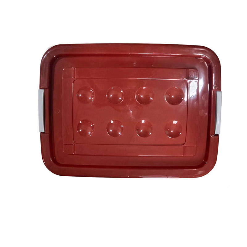 PP material D series red plastic storage box