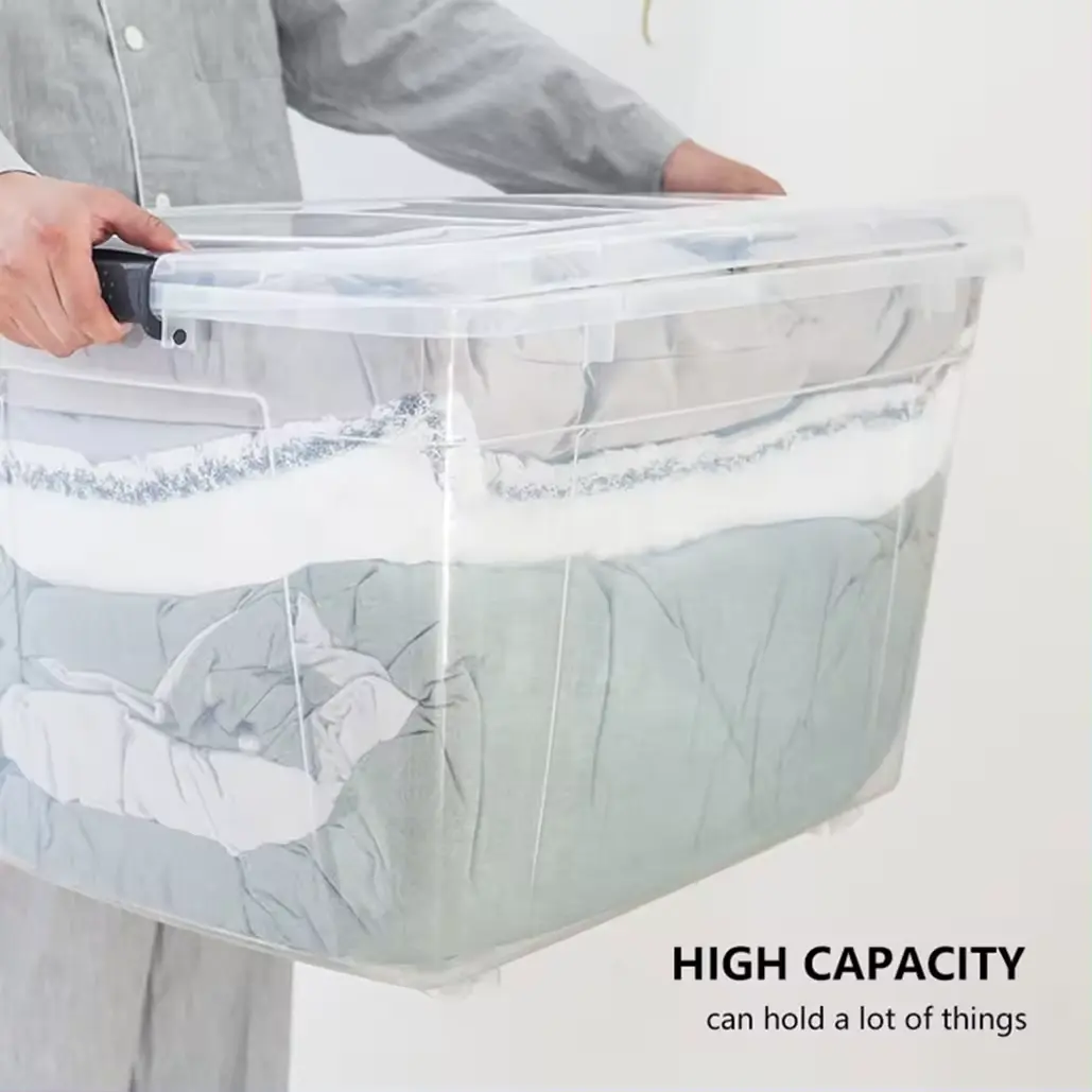 PP material D series transparent plastic storage box