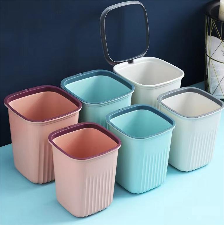Nordic style plastic trash can