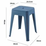 High Quality Modern Colorful Home Use Portable Stackable Square Sturdy Plastic Stool | Jindong Plastic