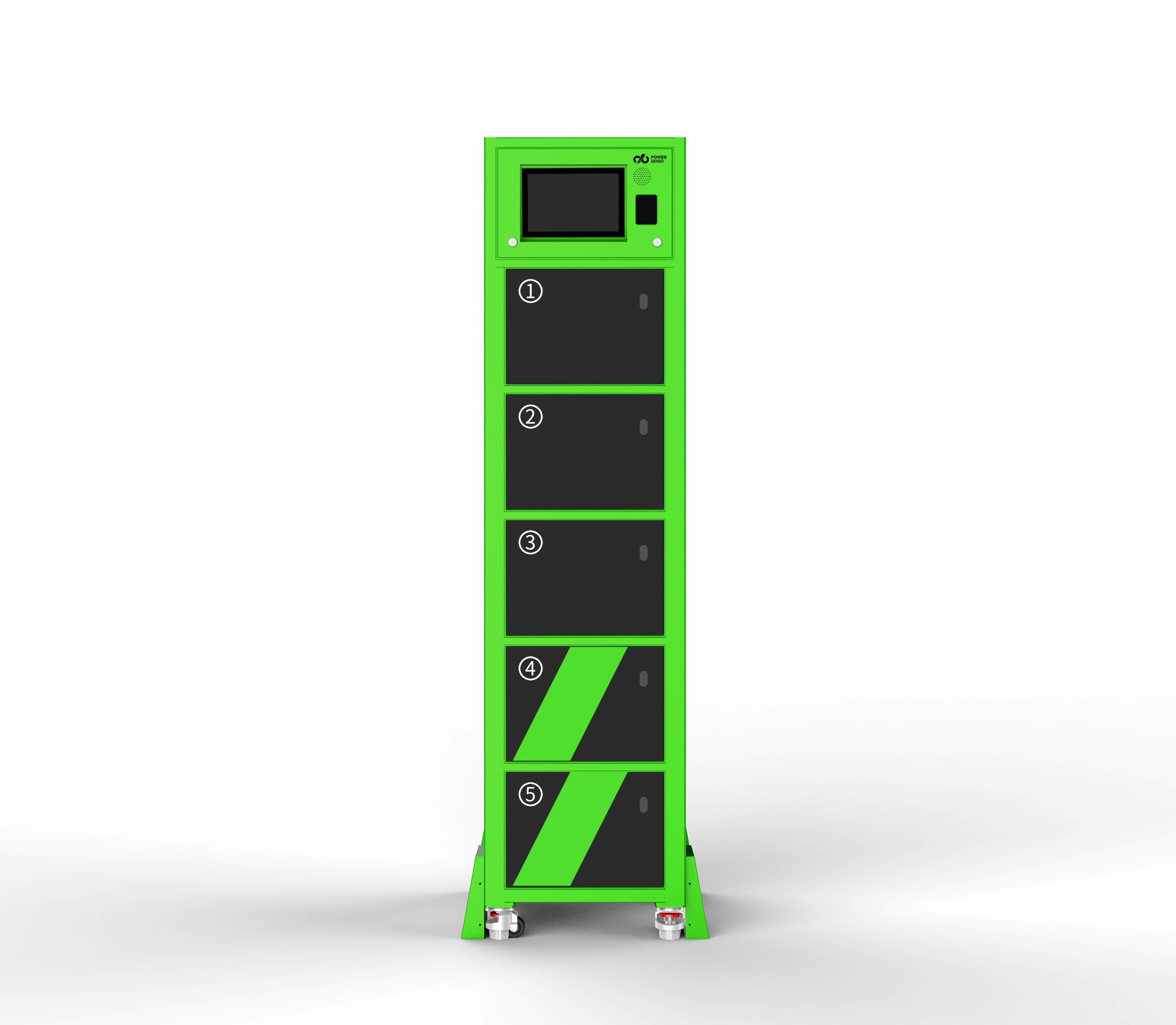 5-Slot Smart Battery Swapping Cabinet for Electric Motorcycles | Africa Battery Swap Solution