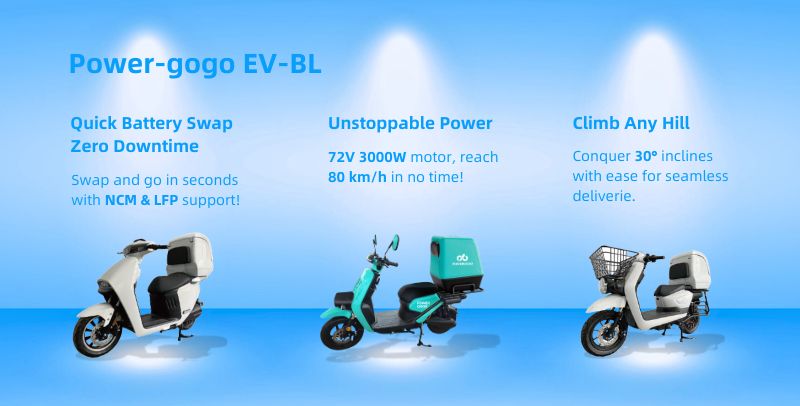 Swappable-Battery E-Scooters