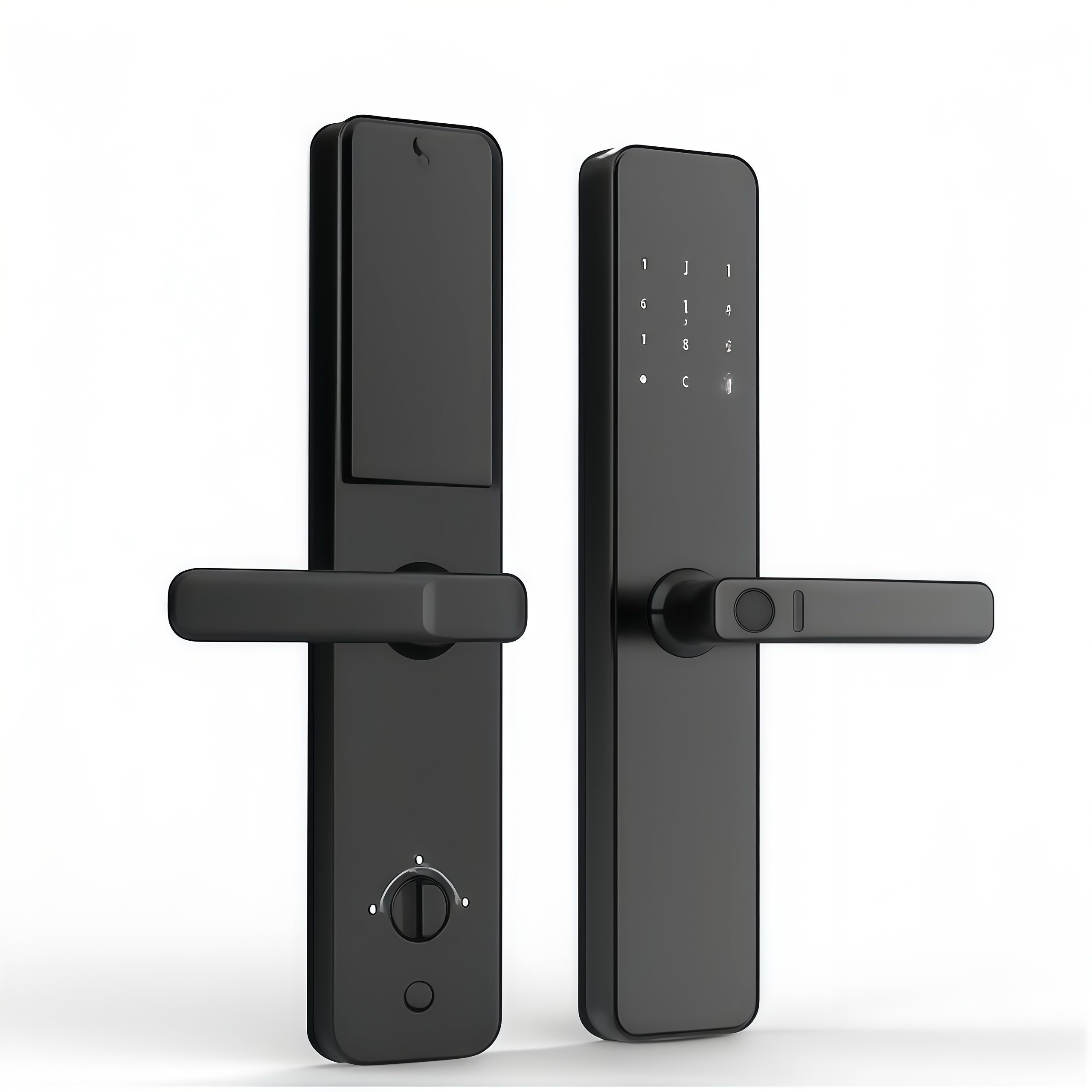 Aluminum Alloy Door Handles Graffiti System Digital Internal Door Lock—109