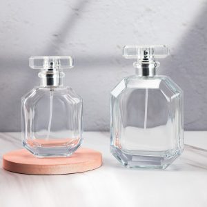 Octagon Flat 30ml 50ml 100ml Cologne Glass Bottles Sale