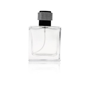 Cologne Mist Spray 50ML Square Glass Perfume Bottle with Cap