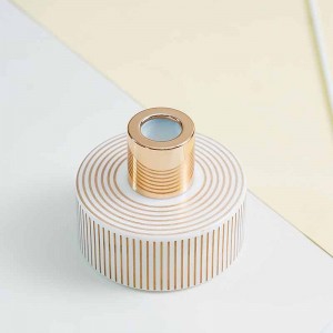 China Wholesale 100ml Diffuser Bottles Wholesale Factory – 
 100ml Golden Opal Glass Air Freshener Reed Diffuser Jar – Nayi