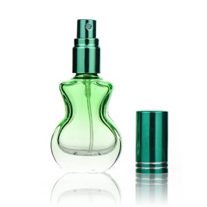 Green 8ml Small Unique Pocket Glass Perfume Bottle