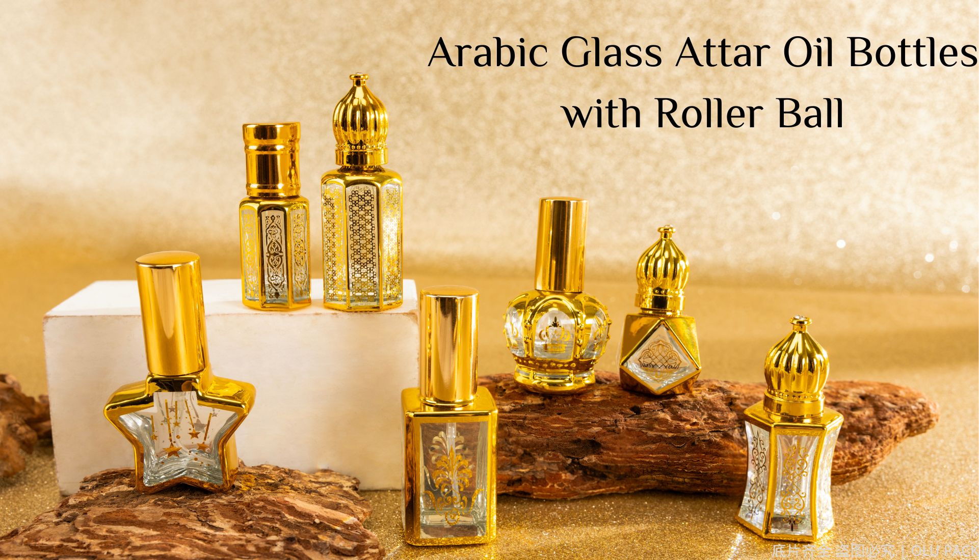 Arabiko nga Glass Attar Oil Botelya