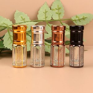 Arabic 3ml 6ml 12ml Oud Attar Glass Bottle Octagon