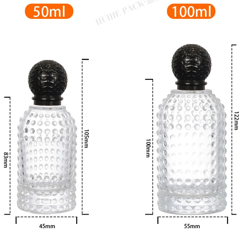 Circular Bumps Textured perfume bottle-capacity