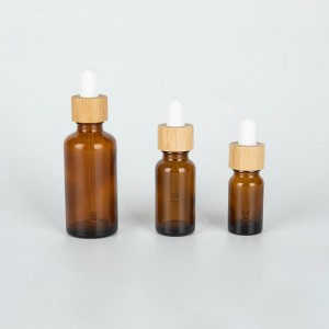 China Wholesale 1 Ml Dropper Bottle Factory – 
 5ML 10ML 15ML Brown Wooden Dropper Glass Serum Bottle – Nayi