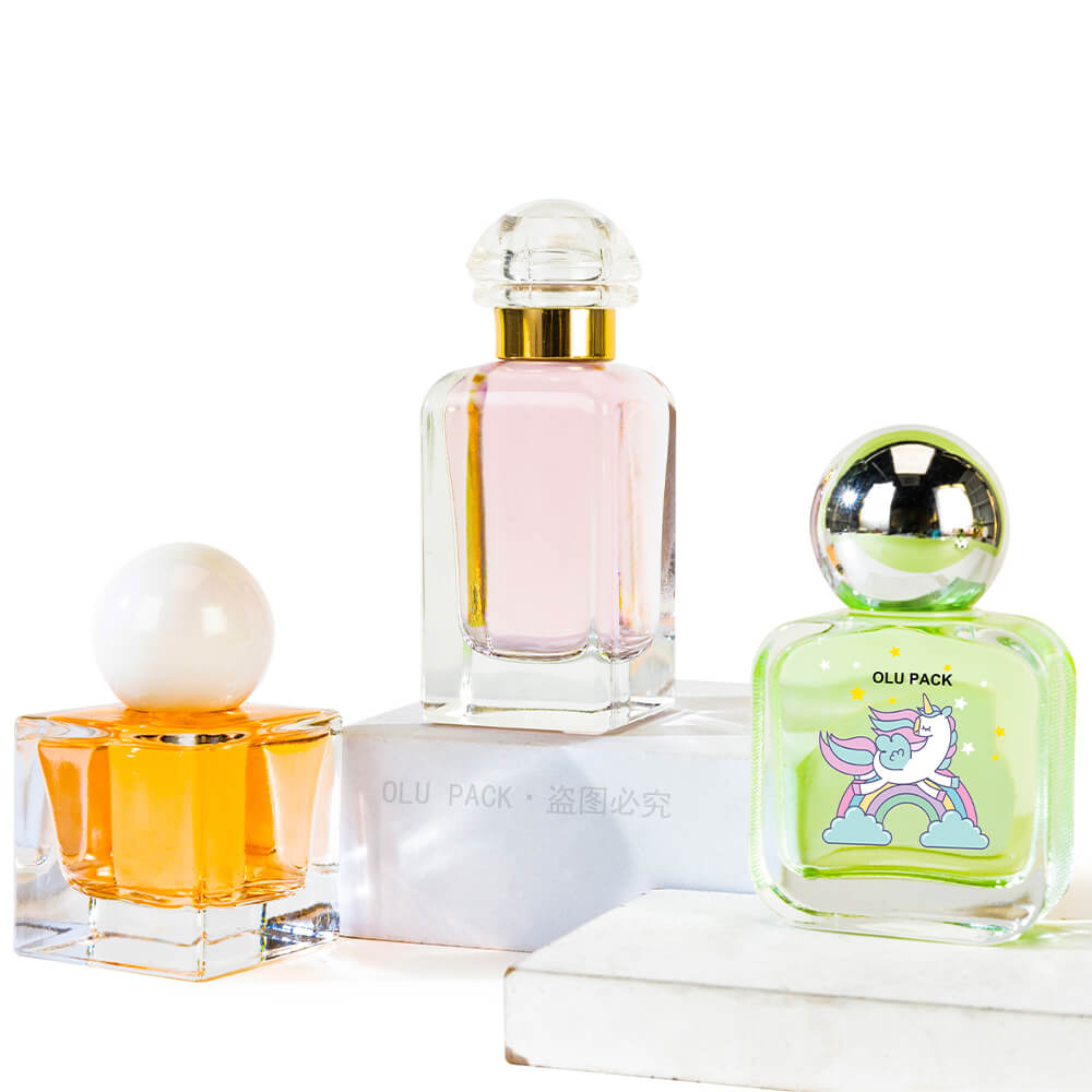 clear perfume bottle