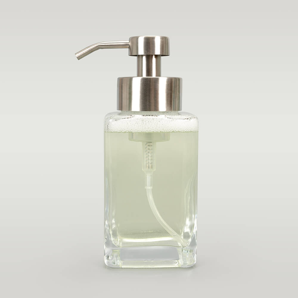 clear soap dispenser