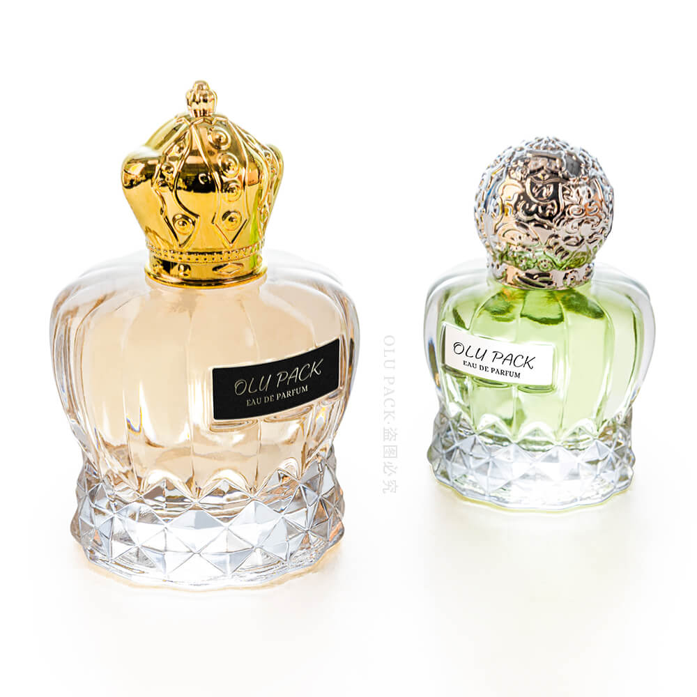 王冠型 50ml 100ml 高級ガラス香水瓶 - 徐州 OLU Daily Products Co., Ltd.