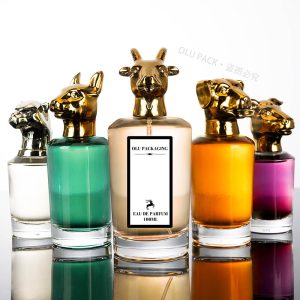 Unique Animal Head Cap Glass Perfume Bottles