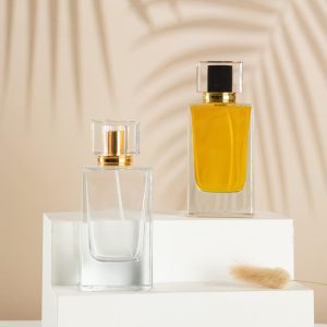 80ml Rectangle Thick Glass Fragrance Bottle with Sprayer