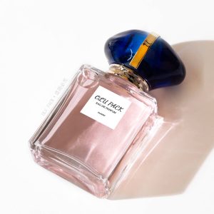 Faceted Flat-Square Transparent Glass Perfume Bottle