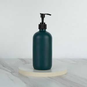 Colored 250ml Bathroom Soap Dispenser Glass with Lotion Pump