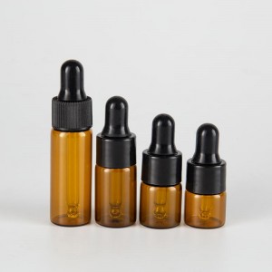 China Wholesale Mini Glass Vials Factory – 
 1ml 2ml 3ml Cosmetic Oils Amber Glass Vials with Dropper Cap – Nayi