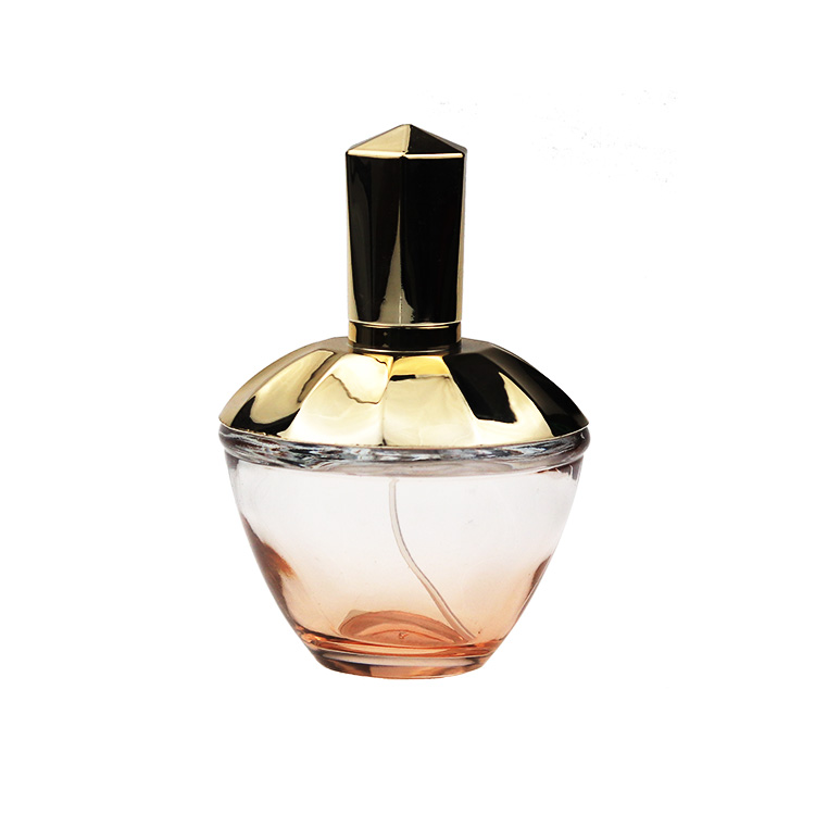 k-6325 100ml Round Perfume Glass Container with Electroplated Cap