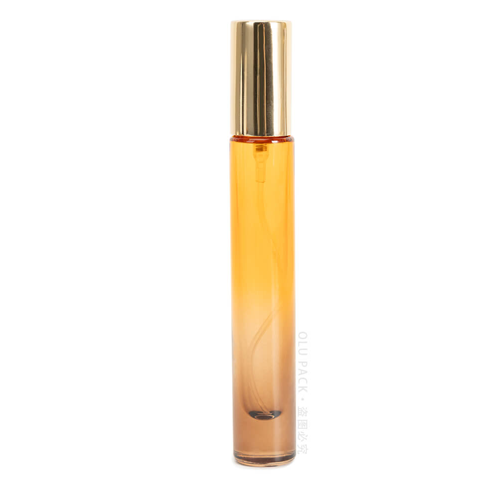 orange perfume bottle