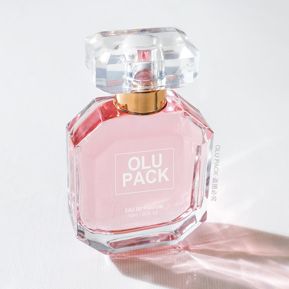 【未使用】LOGO BOTTLE Perfume 2021 polygon w Polygon Luxury Clear Thick Bottom Glass Perfume Bottle