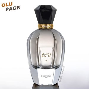50ml Diamond Clear Blue Mist Spray Thick Glass Perfume Bottle