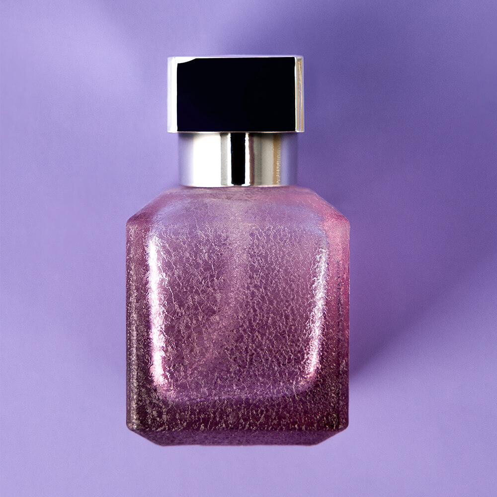 purple perfume bottle