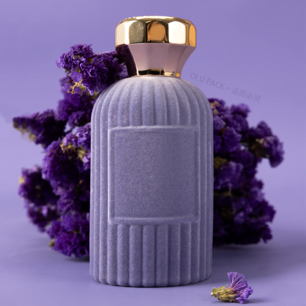 purple perfume bottle