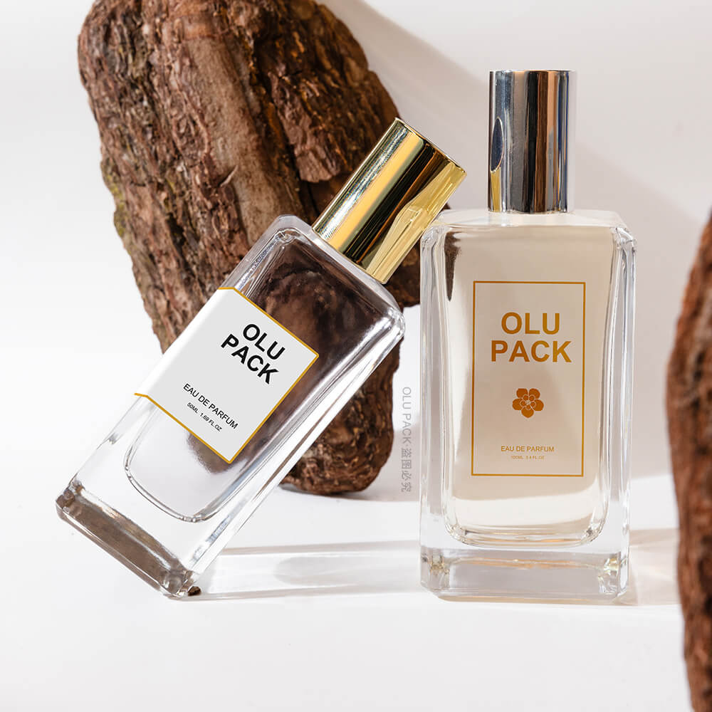 Rectangle Hign-End Clear Glass Perfume Bottle