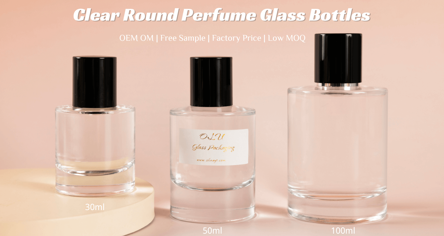 round cologne glass bottles