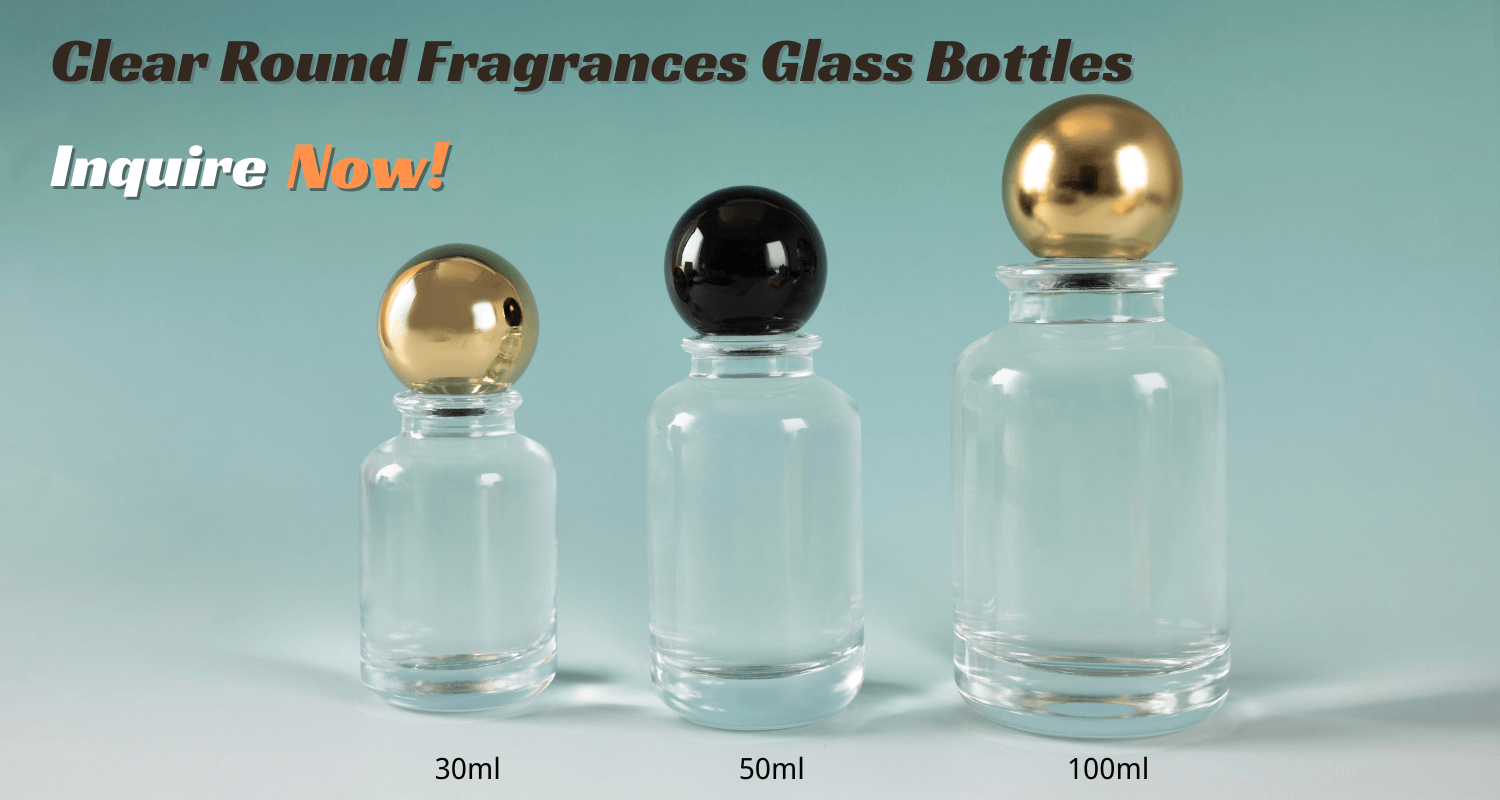 round cologne glass bottles