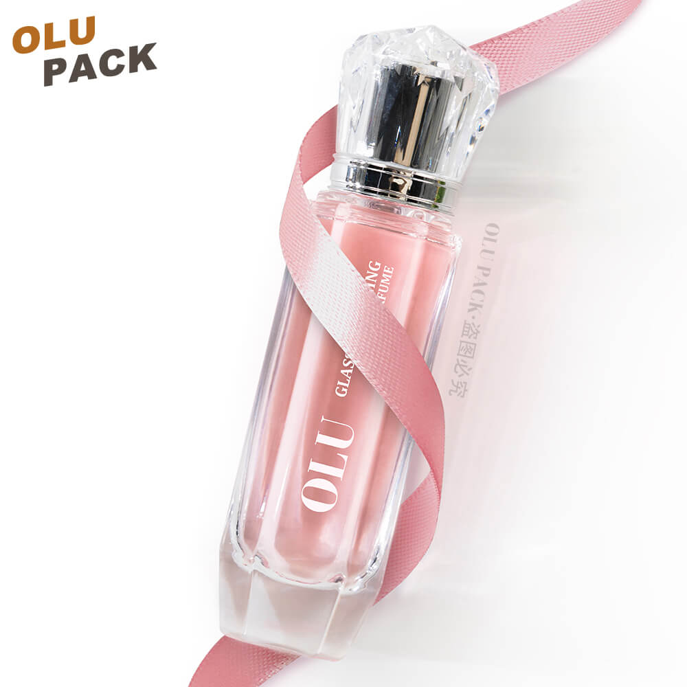 Elegant Slender Tall Silhouette Glass Perfume Bottle