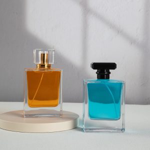 100ml Rectangle Cologne Glass Spray Bottles In Stock