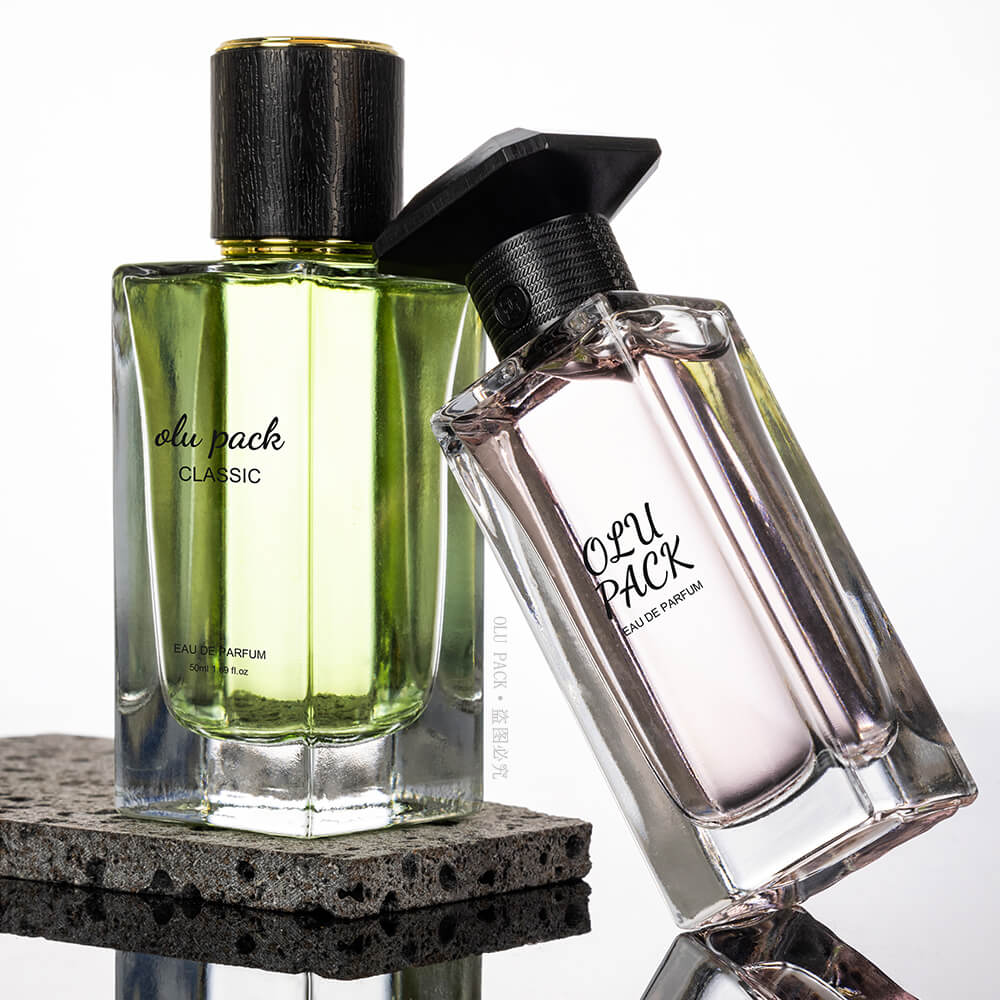 Square Thick Bottom High-Transparency Glass Perfume Bottle