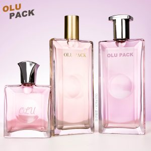 Flat Card-shape Rectangular High-end Glass Perfume Bottle