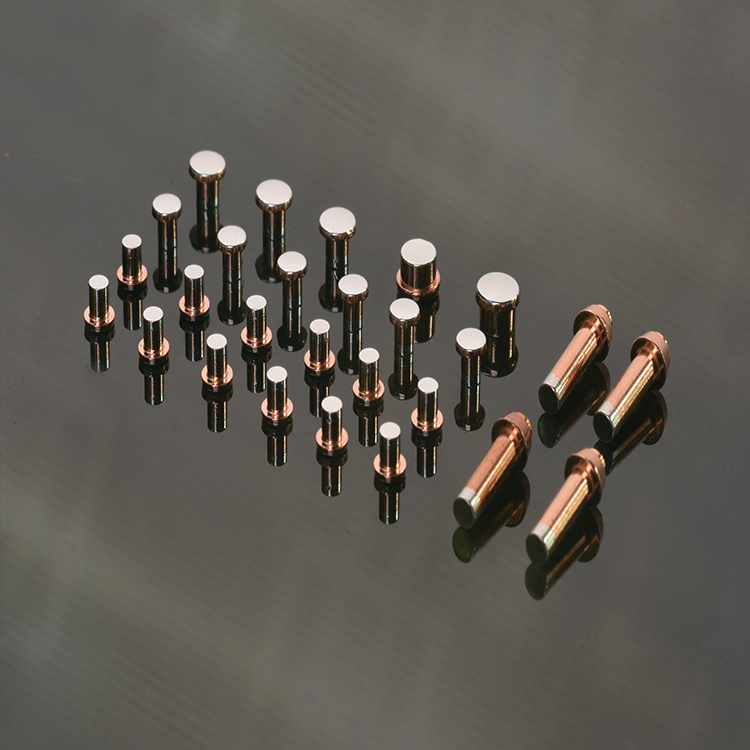 Bottom price Bimetal Contact Rivets Manufacturer –
 Tri-metal Contact rivet – ZHJ
