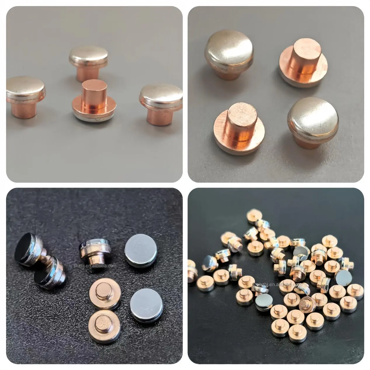 What are copper-tungsten contacts?