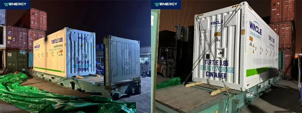 Wenergy integrated solar-storage-charging system showcasing modular and efficient design.