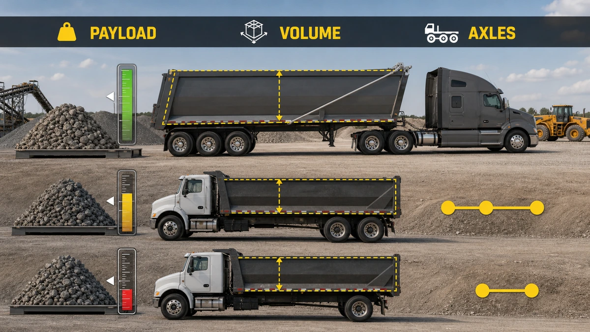 How Should Buyers Compare Dump Truck Capacity Across Axle Configurations?