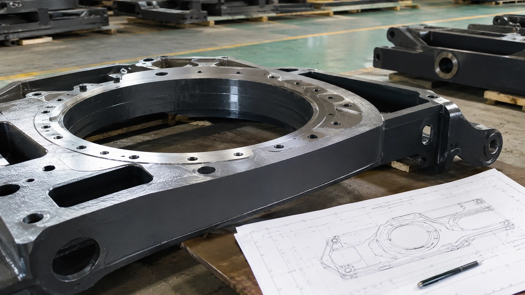 Why Can a CNC-Machined Excavator Upper Frame Pass Inspection but Fail Slewing-Bearing Assembly?