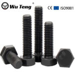 DIN931 Black Grade 8.8 10.9 12.9 Hex Bolt M48 M46 M14 1.75 10Mm 40Mm 45Mm Hex Head Bolts With Half Thread - Handan Wuteng Engineering Materials Co., Ltd.