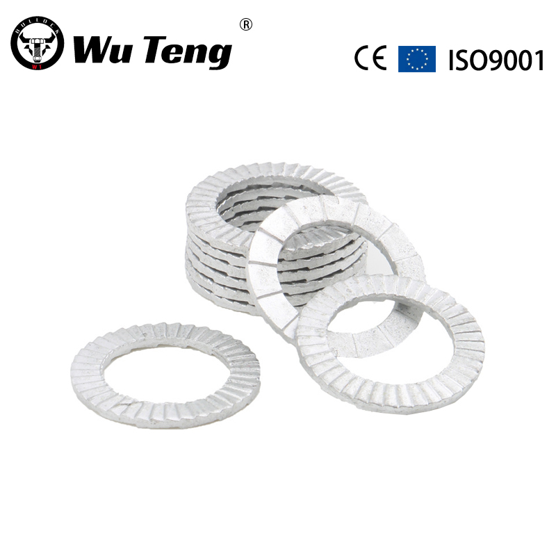 Double layered self-locking washer