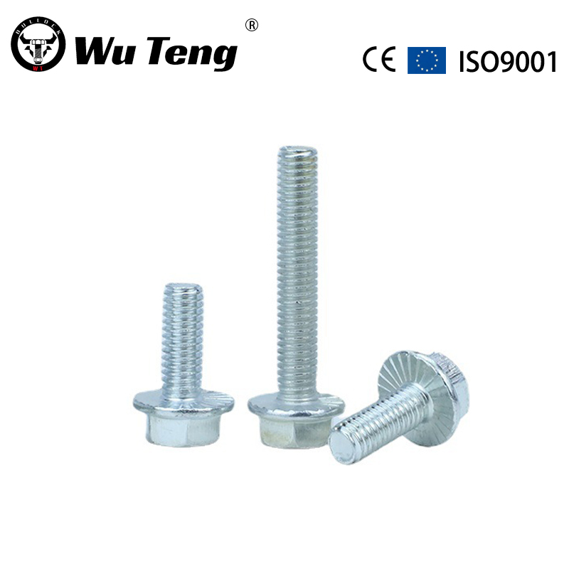 Galvanized toothed flange bolt