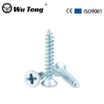 Cross flat head self tapping screw