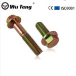 Factory Custom Yellow Zinc Plated Carbon Steel Hex Flange Head Bolt M6 M8 M10 - Handan Wuteng Engineering Materials Co., Ltd.