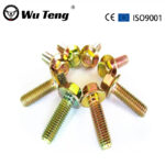 Factory Custom Yellow Zinc Plated Carbon Steel Hex Flange Head Bolt M6 M8 M10 - Handan Wuteng Engineering Materials Co., Ltd.